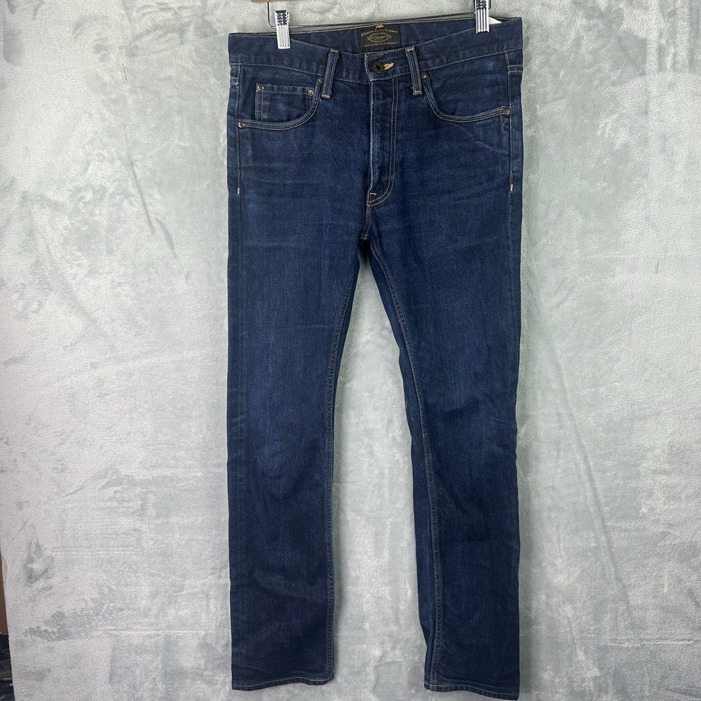 Filson Jeans Mens 30x33 (32x30) Slim Straight Dark Wash Stretch Denim USA